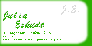julia eskudt business card